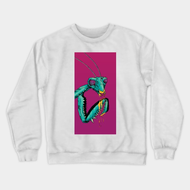 Praying Mantis Crewneck Sweatshirt by PantherPuke